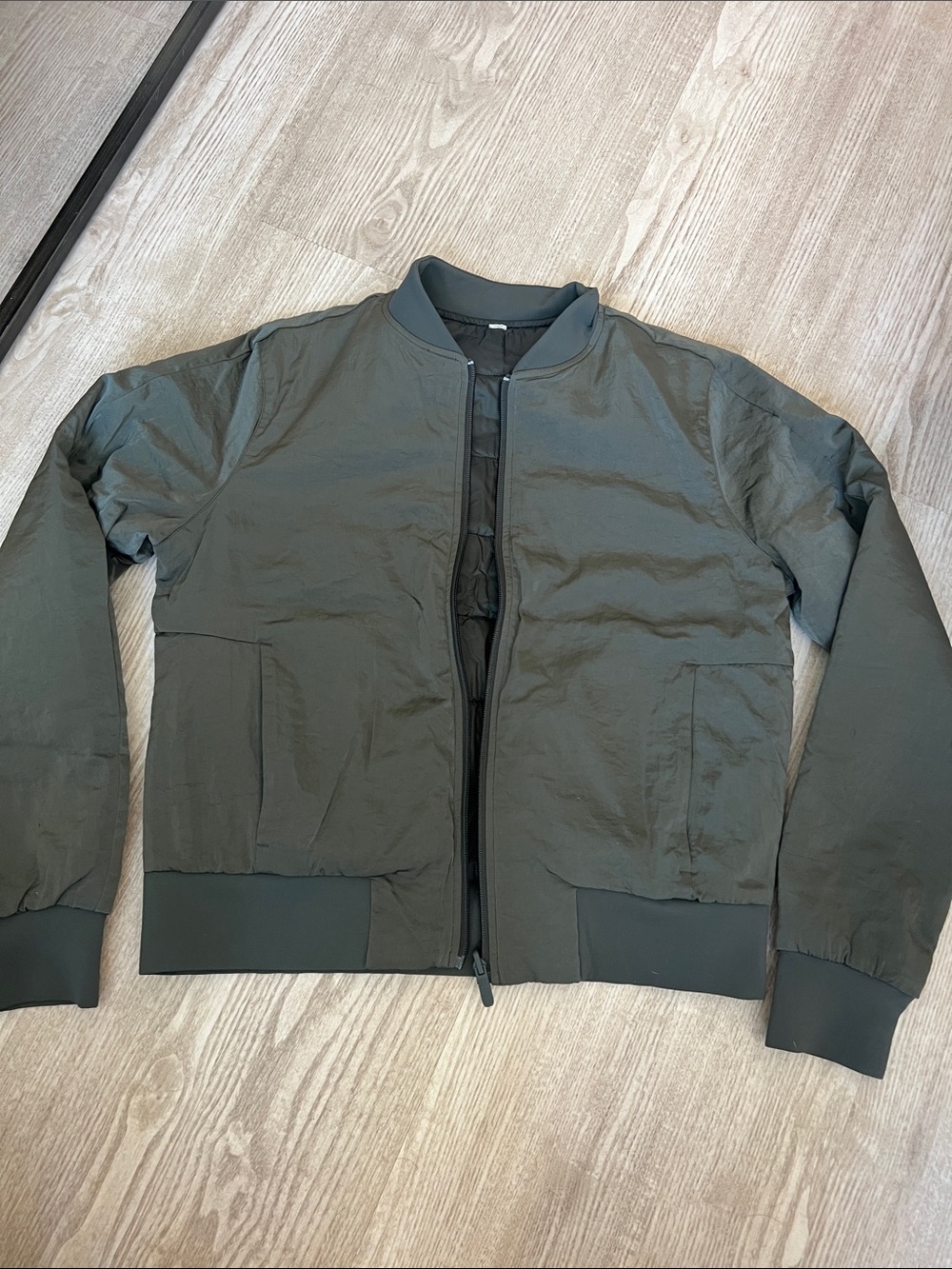 lululemon athletica Olive Green Lightweight Bomber Jacket